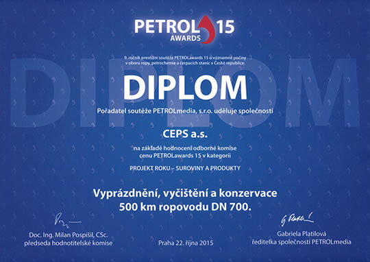 Diplom PETROLawards 15