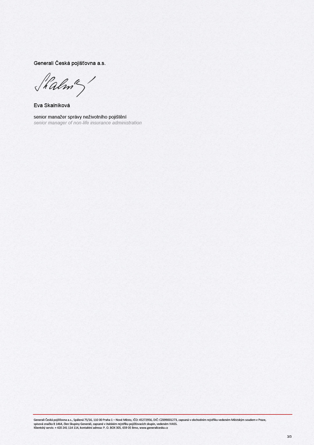 Certificate of Insurance (page 3)