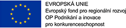 Evropská unie – Evropský fond pro regionální rozvoj – OP Podnikání a inovace pro konkurenceschopnost