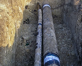 Former position of pipes at the place of pipe No. 118