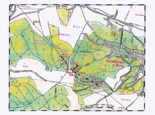 Úsek 1 – km 1,0–3,5 – situace